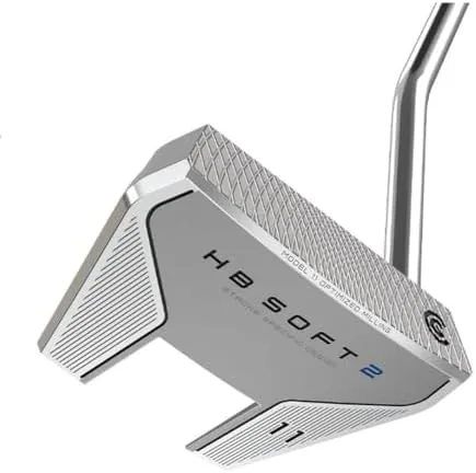 cleveland golf hb soft 2 putter model 11 silver 35 single bend oversized grip right hand