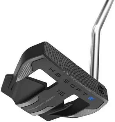 cleveland golf hb soft 2 putter model 15 black 34 single bend oversize grip right hand