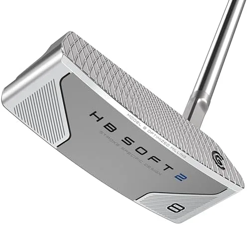 cleveland golf hb soft 2 putter model 8 silver 35 slant neck right hand